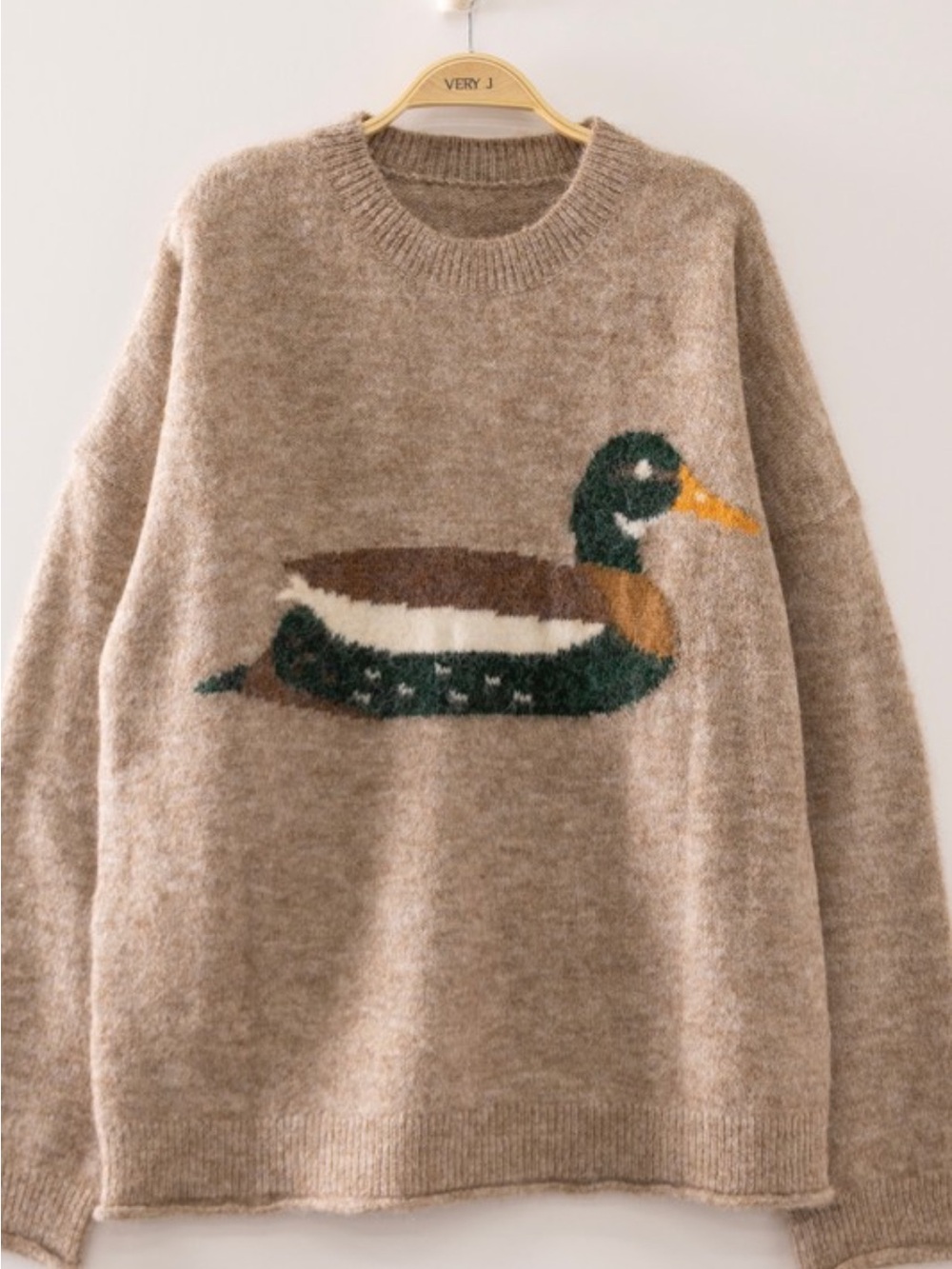 🆕🦆MOCHA DUCKIE SWEATER